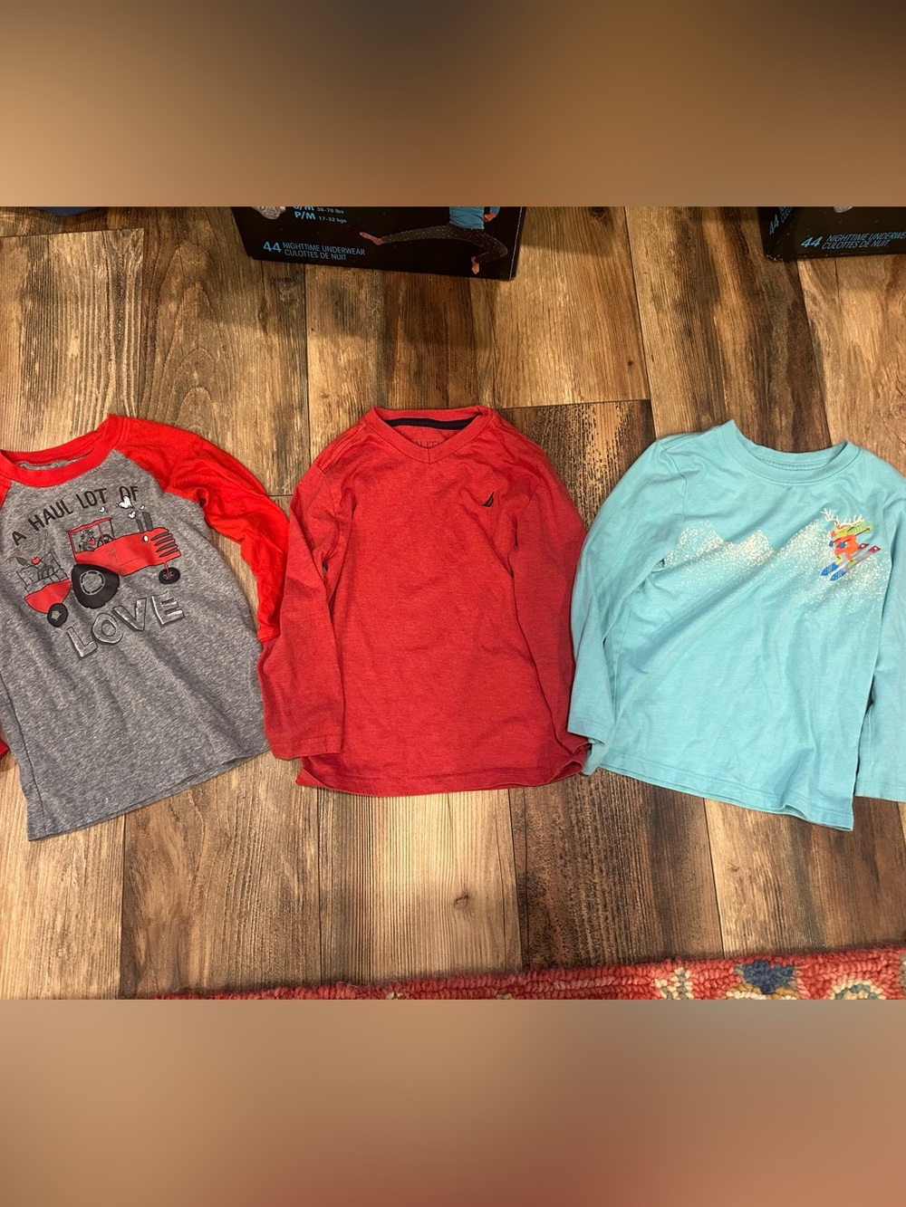 Lot of 3 Boys Toddler Long Sleeve T Shirt 4T Casual Everyday